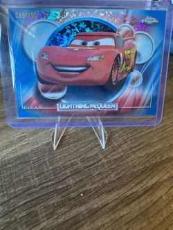 Disney topps chrome lighting McQueen