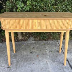 Adelpha Console Table with Sliding Doors Hallway Table Or Credenza