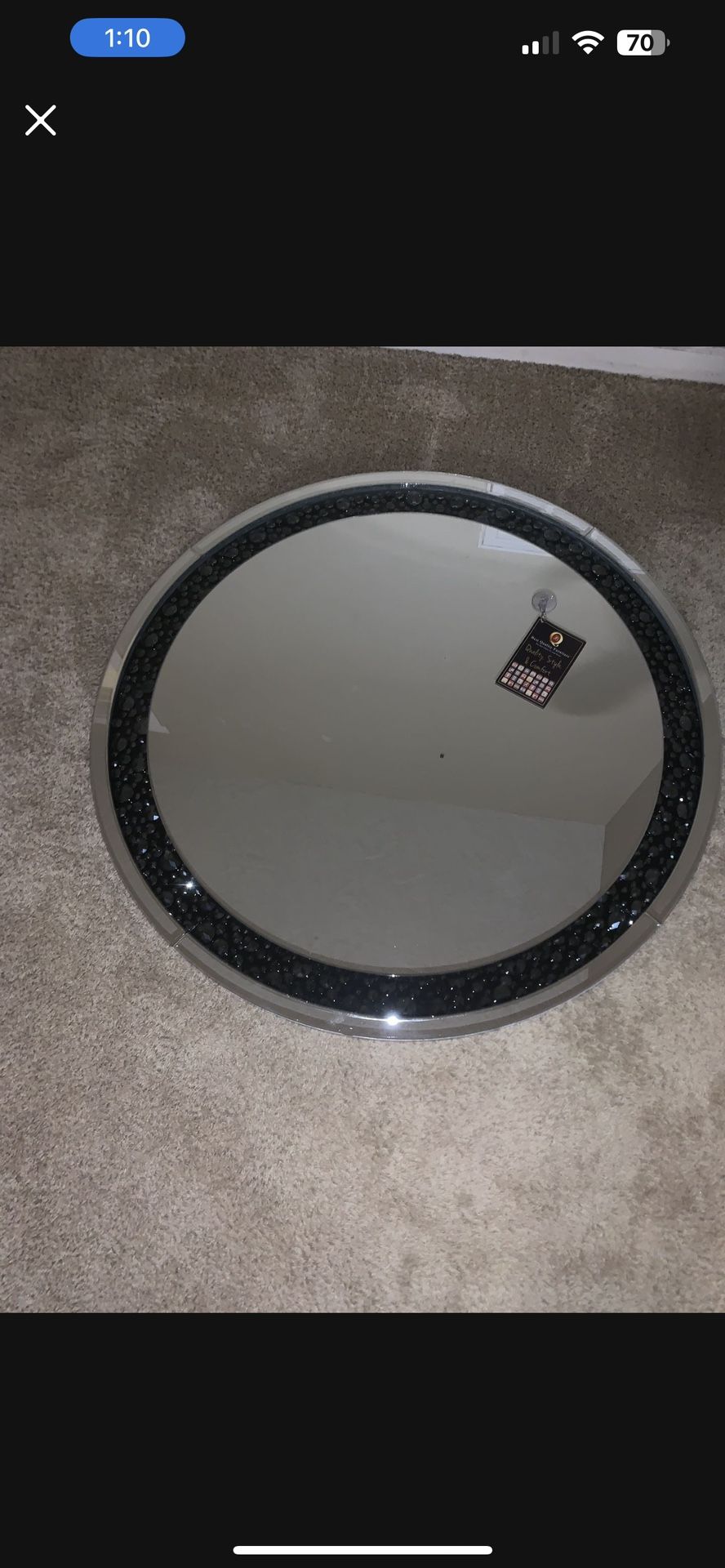 Mirror And Couches And Tv Stand