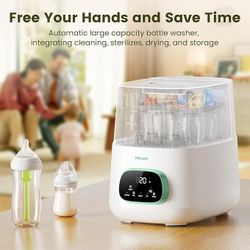New In Box Baby Bottle Washer, Sterilizer and Dryer, All-in-One Pro Cleaning Machine for Bottles, Pump Parts & Baby Essentials, Effortless C