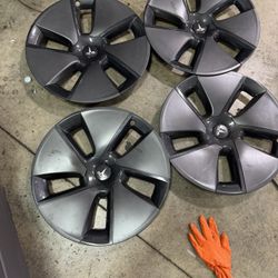 tesla hubcaps