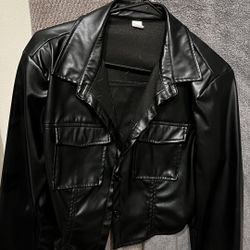 Faux Leather Jacket 