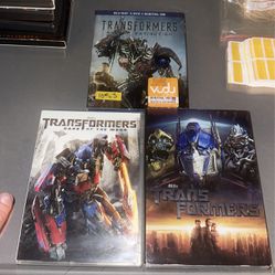 Dvd And Blu-Ray Three Movies Transformers