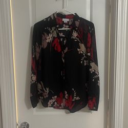 Liz Claiborne Small Sheer Collared Shirt