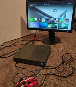 1tb Xbox one s battlefield edition and monitor