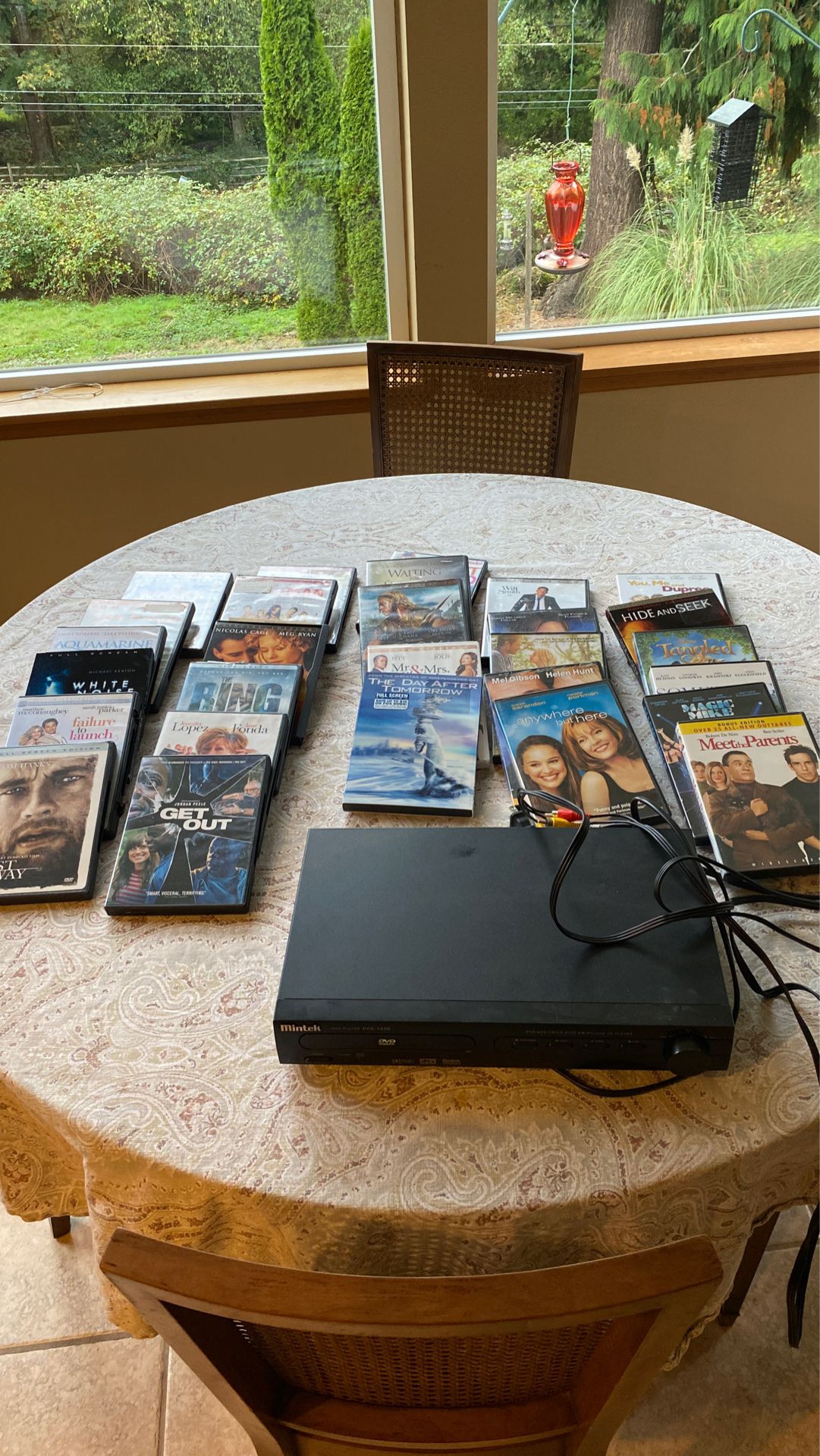 DVD player and 29 DVD’s