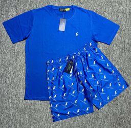 Blue Polo Short Set $55 Each