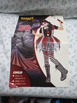 Halloween_Killer clown child costume