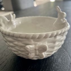Williams Sonoma Ceramic Easter Candy Dish, NEW