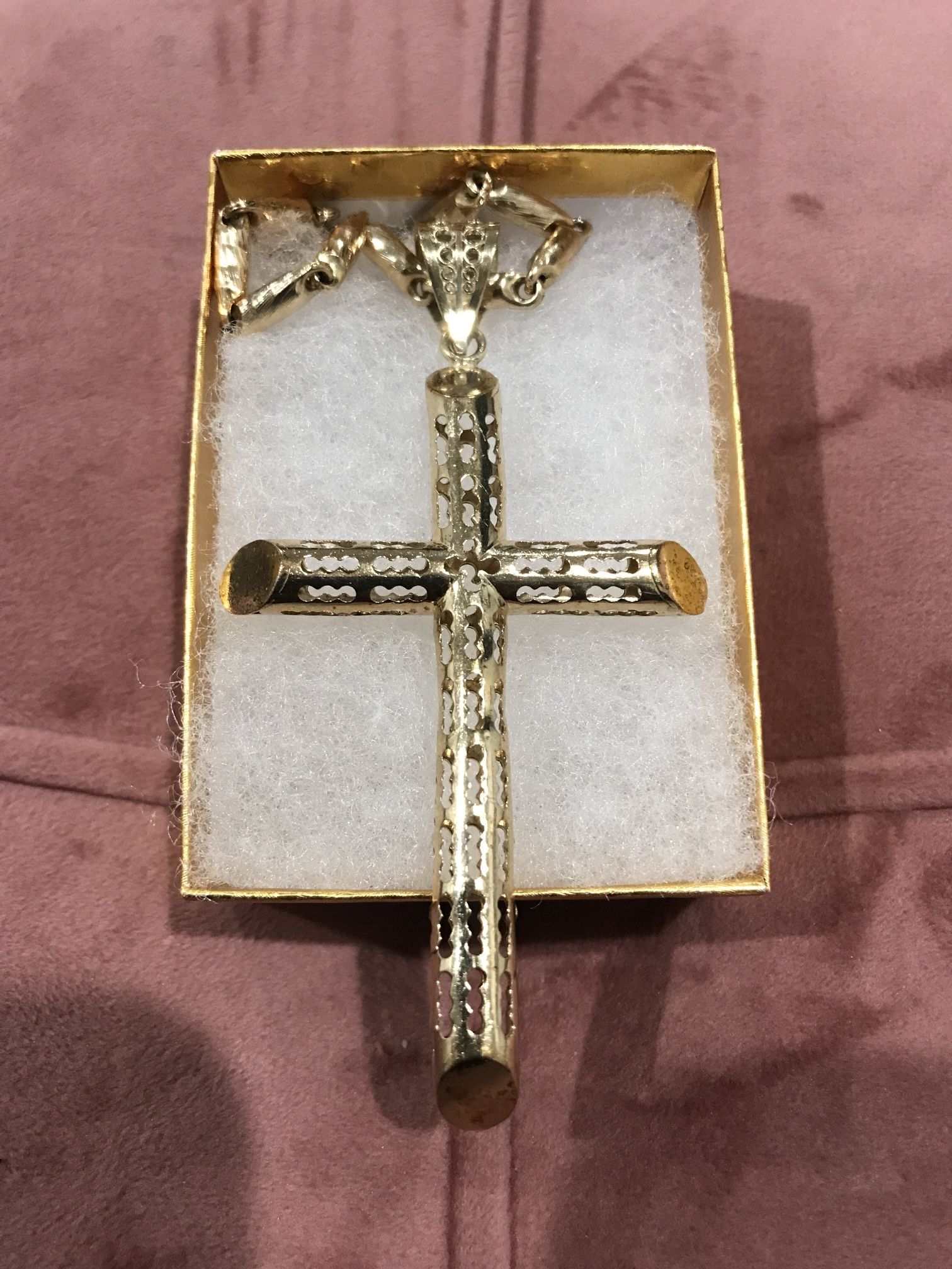 Gold Chain And Cross