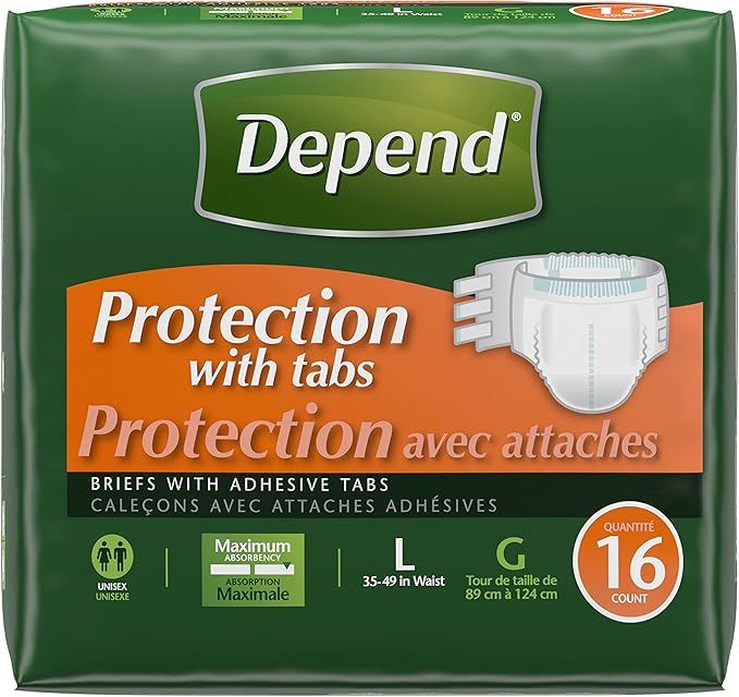 Depend Protection with Tabs Large - Buy 1, Get 2 Free