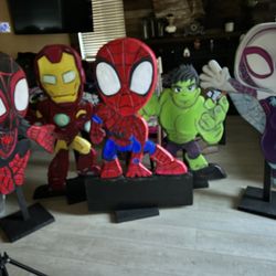 Spidey and friends Party Props 