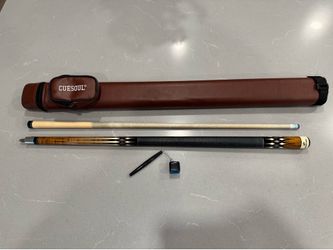 Players G-2252 Pool Cue with Brown Hard Cuesoul Case