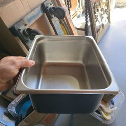 Winco 1/2 Size Stainless Steel Steam Table Pan (6" Deep)
​