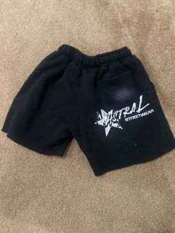 Astral Streetwear Black Fleece Shorts