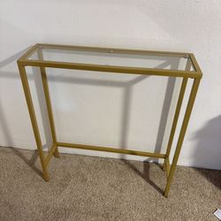Console Table Glass And Gold