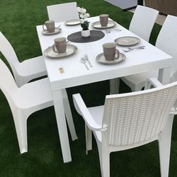 Brand New 7piece BLANCO  patio set outdoor furniture