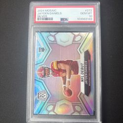 Jayden Daniels Mosaic Silver PSA 10