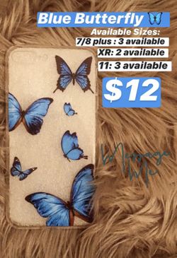 Blue Butterfly Case
