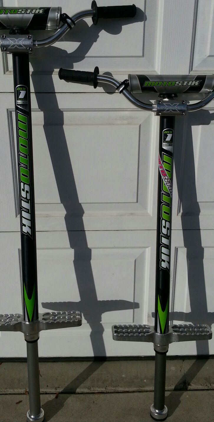 Motostik MX1 Original MX Pogo Stick - High Strenght 6061T6 Alloy Large and Small Model - Very Good Condition