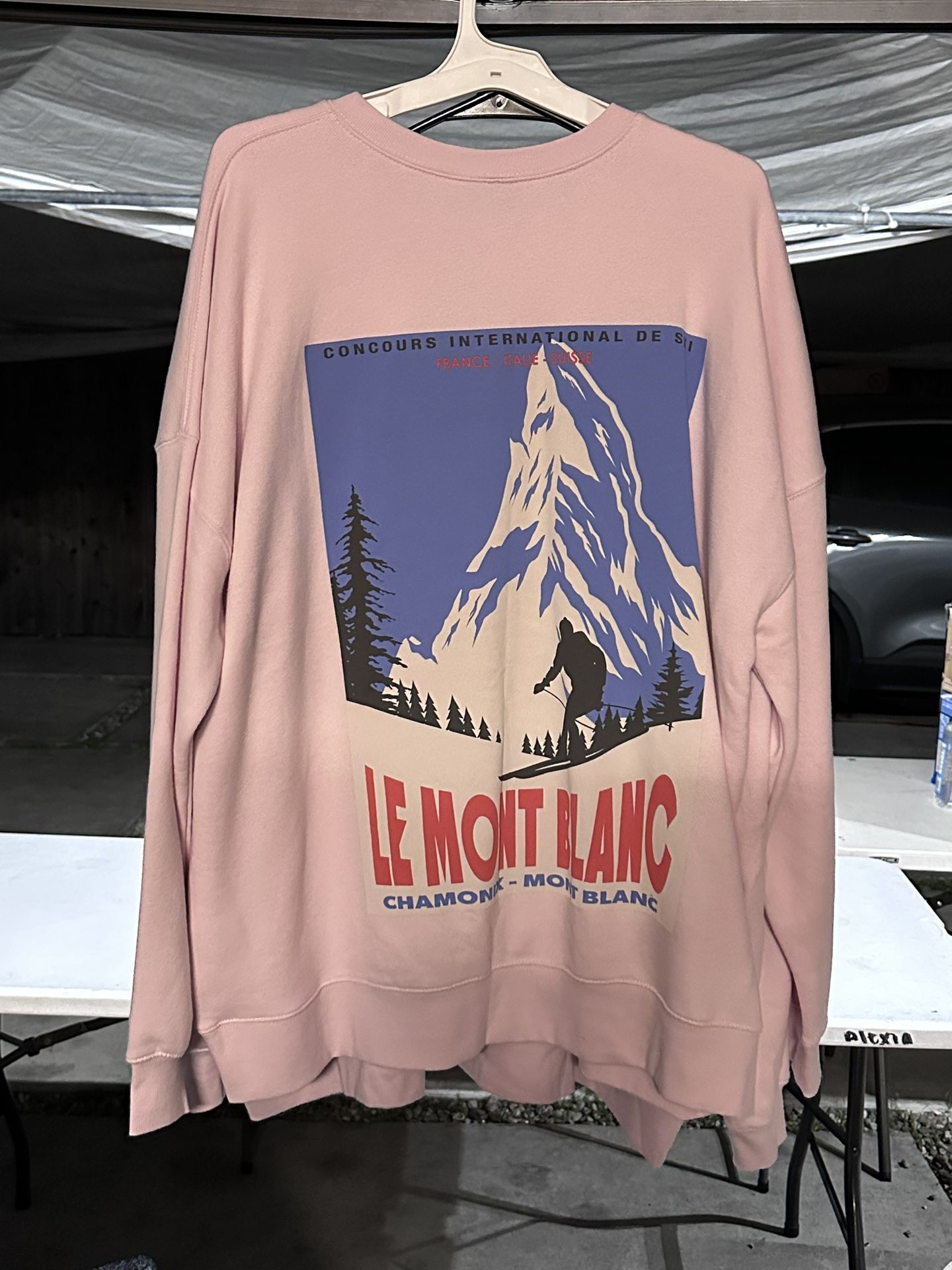 Wild Fable Women’s Light Pink Oversized Sweatshirt