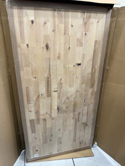 HARDWOOD REFLECTIONS - 4 ft. L x 25 in. D Unfinished Birch Solid Wood Butcher Block Countertop with Eased Edge