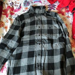 Grey And Black Aeropostale Flannel 