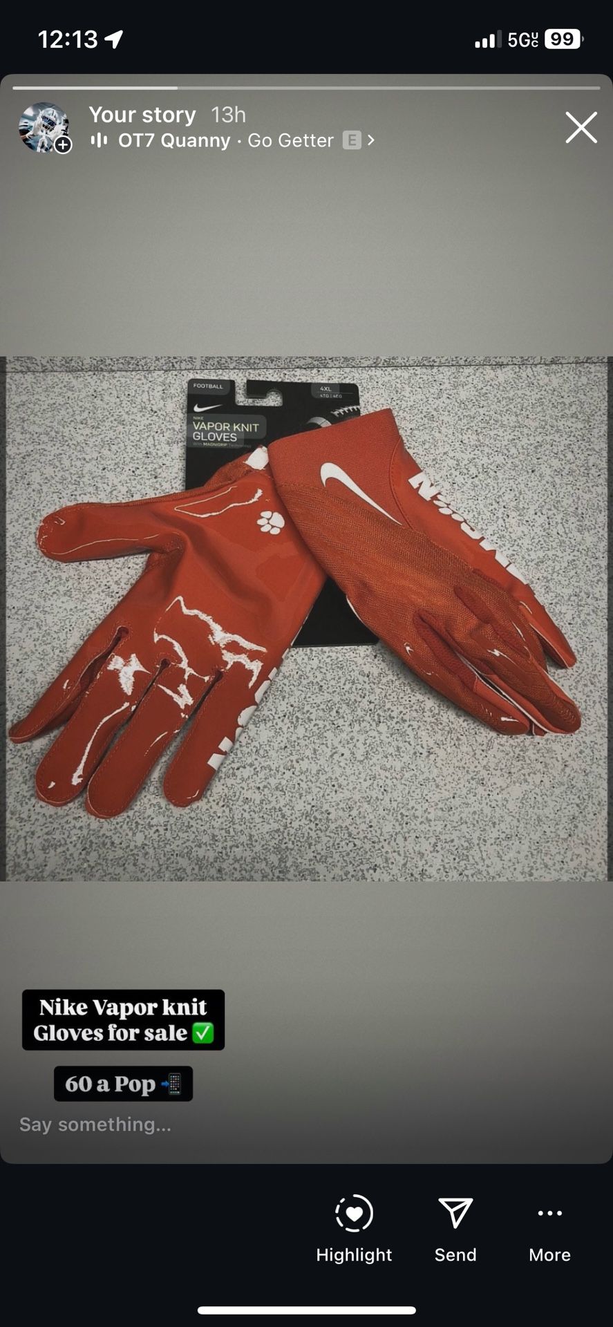 Elite Football Gloves