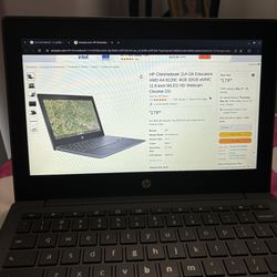 HP Chromebook With Mouse And Charger