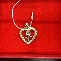 Rose Heart Pendant 