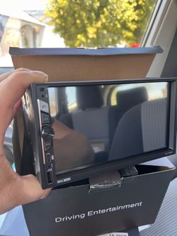7 Inch Double Din Car Stereo with Wireless Apple CarPlay & Android Auto, HD Touchscreen Car FM Radio with Bluetooth Handsfree, Wireless Mirror Link, A