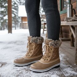 Women winter/snoow boots new size 11 plush inside (if u are 9.5-10 u need 11) in box