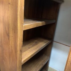 2 Wood Book Shelves. Veneered.  