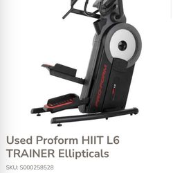 Proform HIIT L6 TRAINER Elliptical