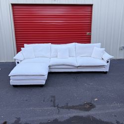 Modern White Sectional Couch (Modular/Reversible) - Delivery Available!