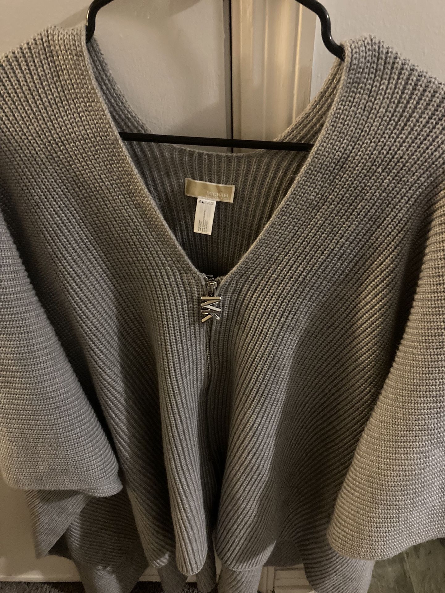 Michael Koors Gray Poncho