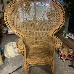 Vintage Peacock Chair 