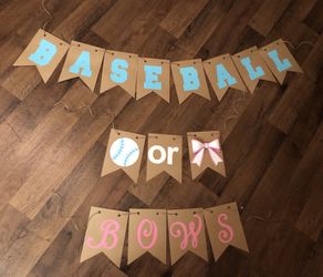 Gender reveal banner