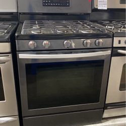Black Stainless Gas Stove