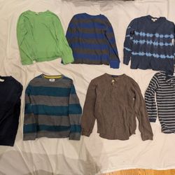 Boys Long Sleeve Shirts Size 6/7, 8 Lands End, Hannah Anderson, +