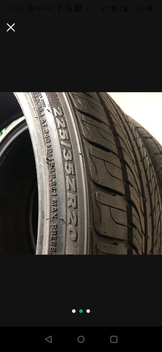 4 Used Tires 225/35/20 And 4 Used 235/35/20