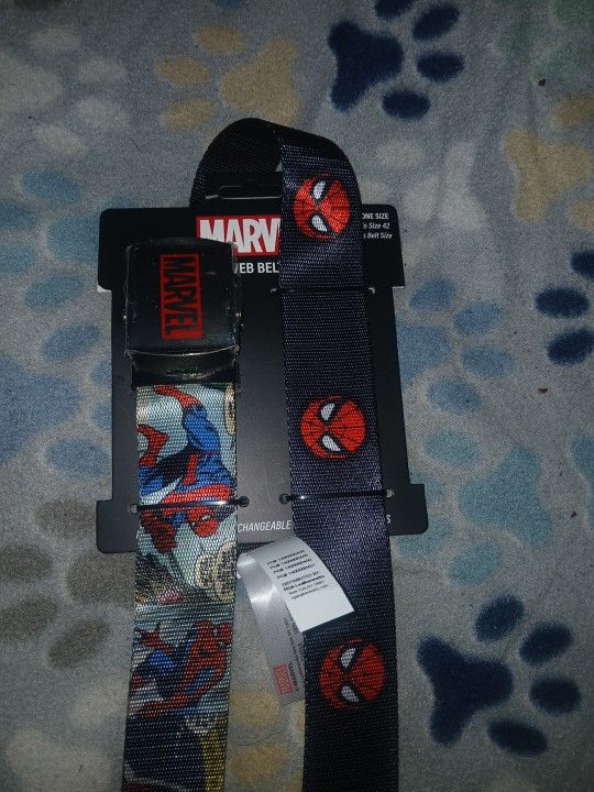 Spider Man Belts (NEW) FIits Up To 42 Mens Belt