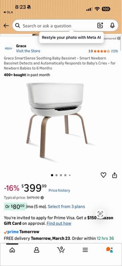 Graco SmartSense Soothing Bassinet
