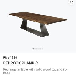 Riva 1920 Live Edge Table Made In Italy 95” Long