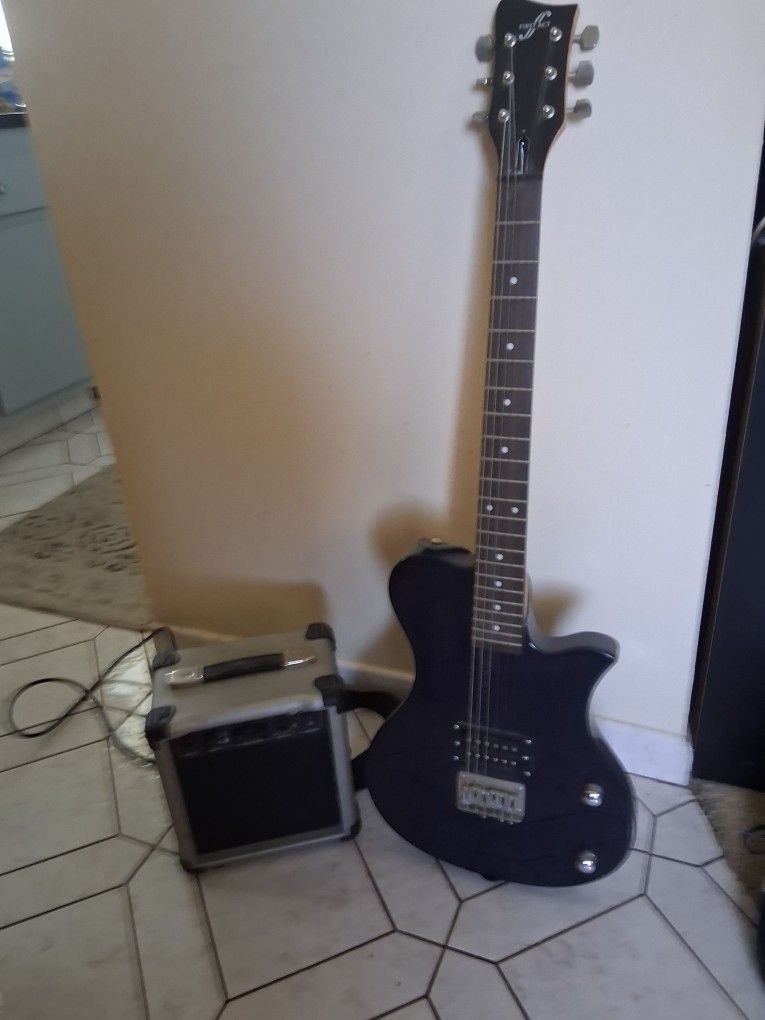 First Act Beginners Electric Guitar With Mini Amp