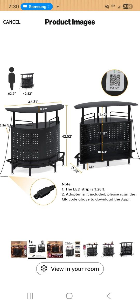 3 Tier Liquor Unit Bar And Storage