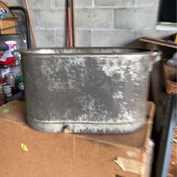 Vintage Galvanized Wash Tub