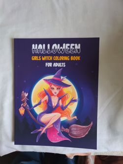 Girl witches coloring book