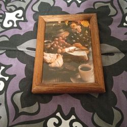 Vintage Decorative Wall Hanging Framed Art Of Grapes 