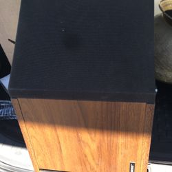 2 Vintage Bose Direct Reflecting Wood Angled Bookshelf Speakers